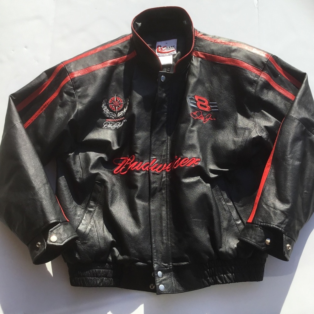 Chase authentic leather Budweiser jacket Sz XL